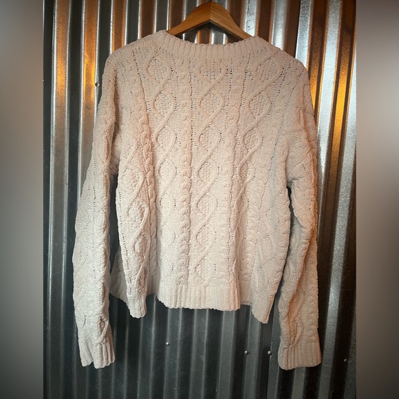 POL Cozy Cable Knit Sweater - Soft White - Picture 5 of 5